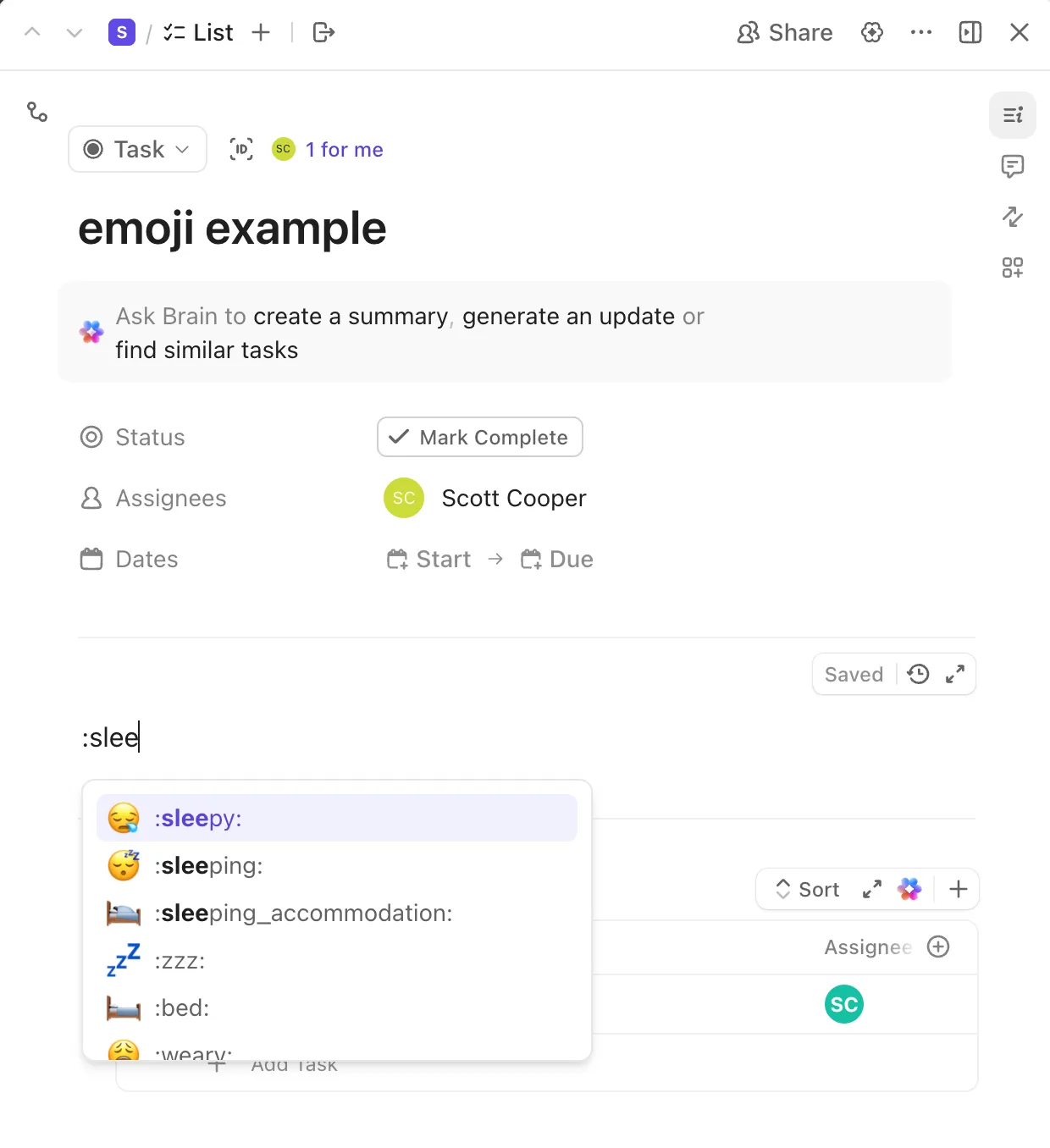 ngx-emoji-mart in ClickUp | custom ngx-emoji-mart in ClickUp. Did they ever contribute back? No.